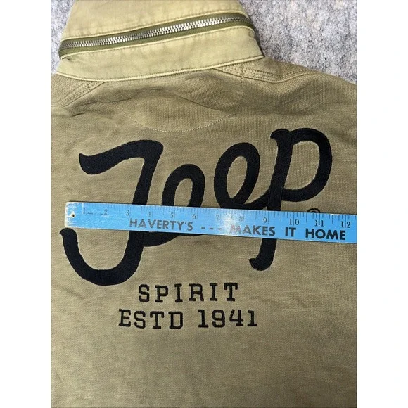 Jeep Spirit Zip Hooded Jacket Small Full Zip, Large Logo Stitching (2U-12) - Picture 10 of 11